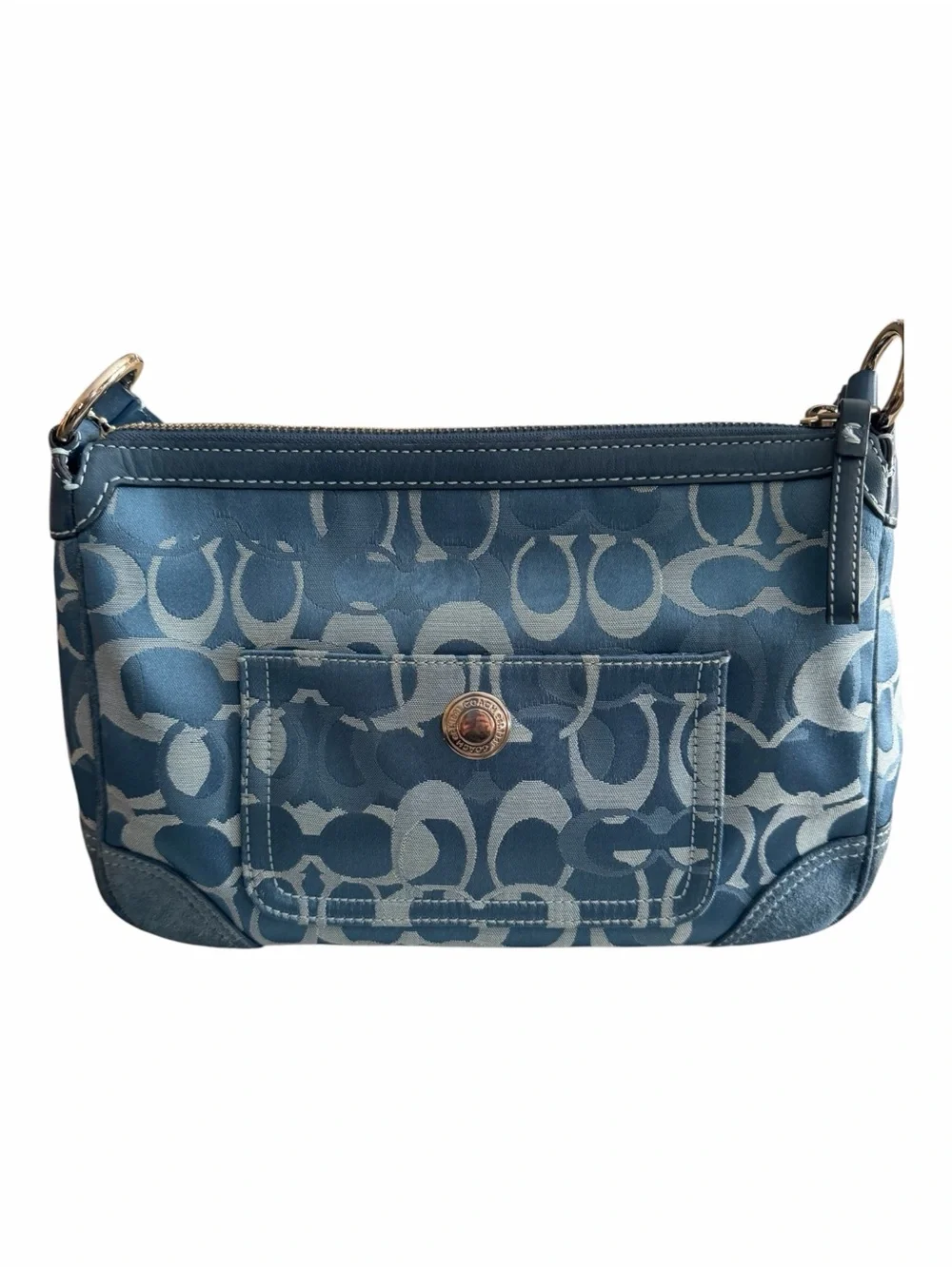 Coach Y2K Chelsea Optic Signature Jacquard and Suede Shoulder Bag - Picture 4 of 14
